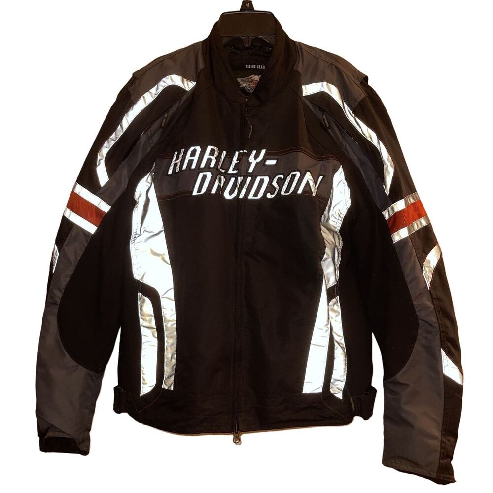 Genuine Harley Davidson Motorcycle Functional Reflective Jacket Illumination 360